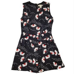 Vintage Express y2k 80s 90s Juniors Ditsy Floral Short Skort Romper Size 5 / 6
